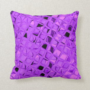 Lichtend metallisch Amethyst Paars Grape Diamond Kussen