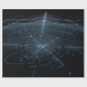 Lichtend sterrenstelsel cadeaupapier (Vlak)