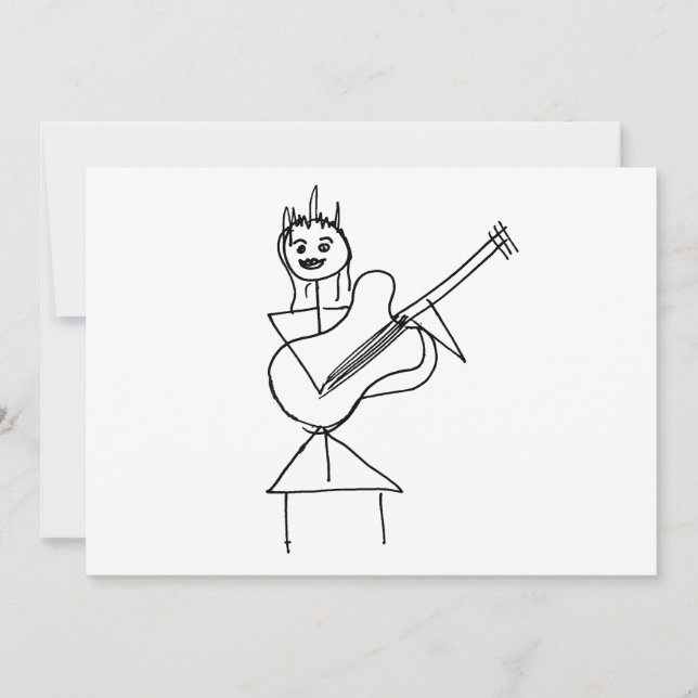 Lichtend teken Figuur Meisje met gitaar (Voorkant)