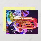 Lichtend Tuba met perspectief Briefkaart (Voorkant / Achterkant)