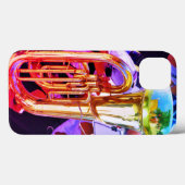 Lichtend Tuba met perspectief Case-Mate iPhone Case (Achterkant (horizontaal))