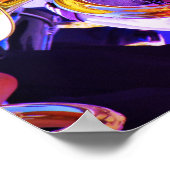 Lichtend Tuba met perspectief Poster (Hoek)