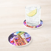 Lichtend Tuba met perspectief Zandsteen Onderzetter (Zijkant)