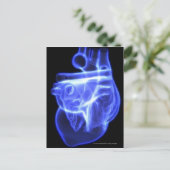 Lichtend uitzicht van het menselijk hart briefkaart (Staand voorkant)