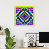 Lichtende kleuromhelzing poster (Thuiskantoor)