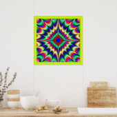 Lichtende kleuromhelzing poster (Keuken)
