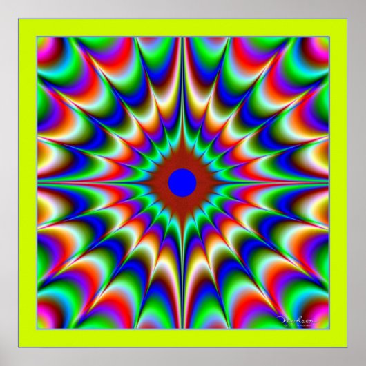 Lichtende kleuromhelzing poster (Voorkant)
