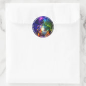 Lichtende Krijger | Licht Lichaam Ronde Sticker (Tas)