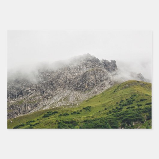 Lichtenstein Alps Wrapping Paper Sheets (Voorkant)