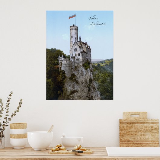 Lichtenstein Castle (1890) Poster (Keuken)