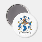 Lichtenstein Familie Crest Magneet (Voorkant / Achterkant)