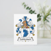 Lichtenstein Family Crest Briefkaart (Staand voorkant)