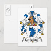 Lichtenstein Family Crest Briefkaart (Voorkant / Achterkant)