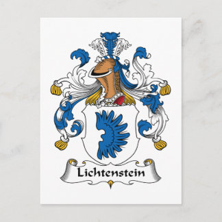 Lichtenstein Family Crest Briefkaart