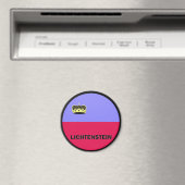 Lichtenstein Roundel kwaliteitsvlag Magneet (Insitu (Vaatwasser))