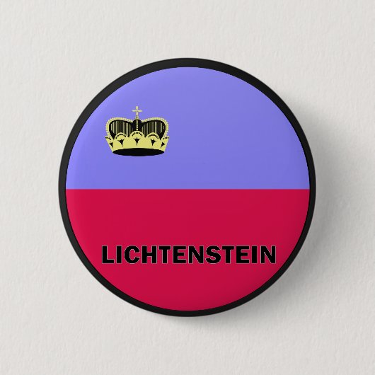 Lichtenstein Roundel-kwaliteitsvlag Ronde Button 5,7 Cm (Voorkant)