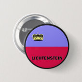 Lichtenstein Roundel-kwaliteitsvlag Ronde Button 5,7 Cm (Voorkant /achterkant)