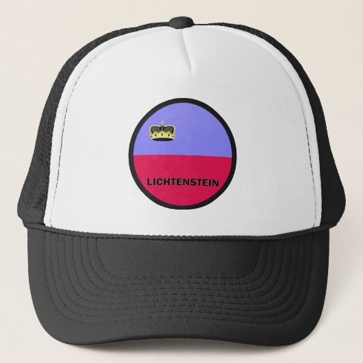 Lichtenstein Roundel-kwaliteitsvlag Trucker Pet (Voorkant)