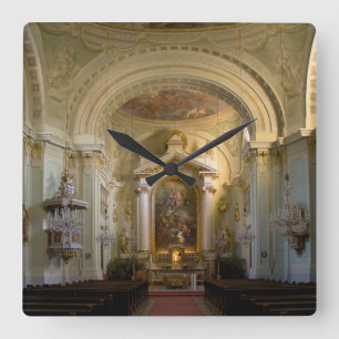 Lichtental Church Wenen Oostenrijk Vierkante Klok