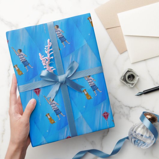 Lichter dan lucht Schilderij van Alfred Fox Cadeaupapier (Geschenken)
