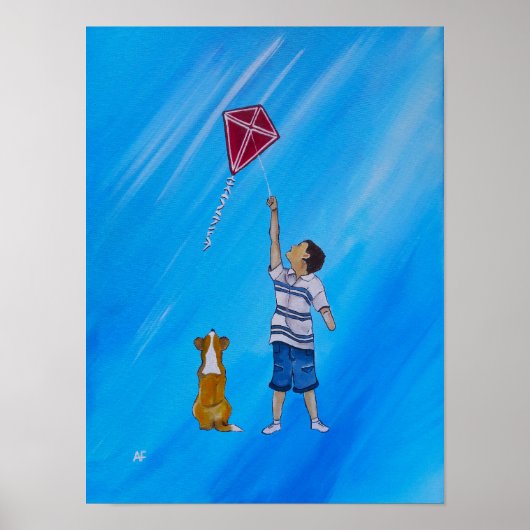Lichter dan lucht Schilderij van Alfred Fox Poster (Voorkant)