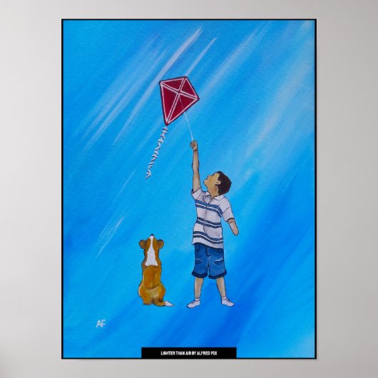 Lichter dan lucht Schilderij van Alfred Fox Poster (Voorkant)