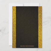 Lichter en donkerder gouden glans bruiloft kaart (Achterkant)
