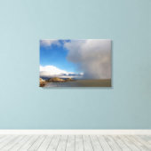 Lichter en naderend storm canvas afdruk (Insitu (Houten vloer))