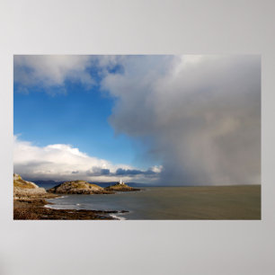 Lichter en naderend storm poster