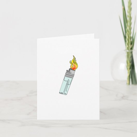 Lichter en vlam ontwerp kaart (Voorkant)