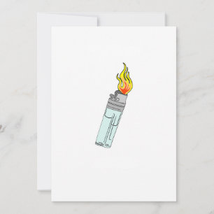 Lichter en vlam ontwerp kaart