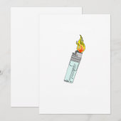 Lichter en vlam ontwerp kaart (Voorkant / Achterkant)