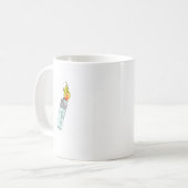 Lichter en vlam ontwerp koffiemok (Voorkant links)