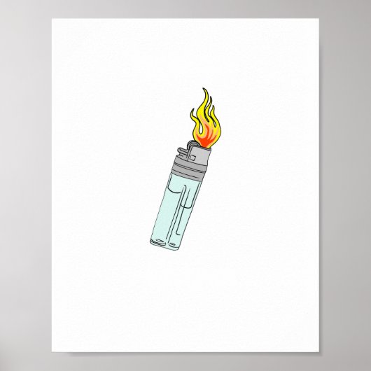 Lichter en vlam ontwerp poster (Voorkant)