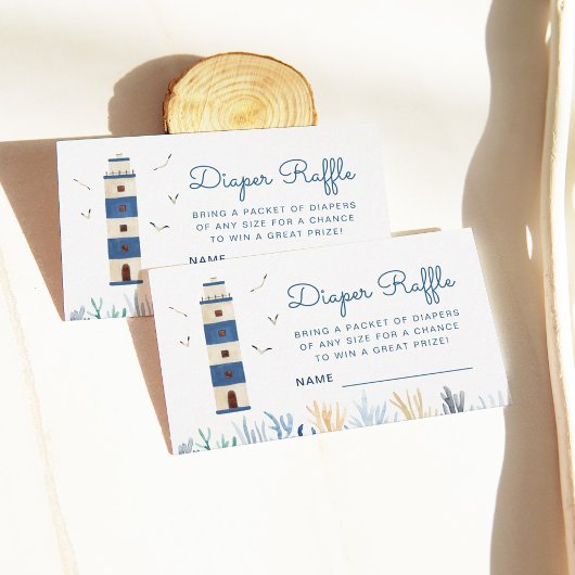 Lichter onder het Baby shower van het Zee Informatiekaartje