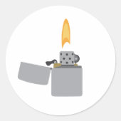 Lichter Ronde Sticker (Voorkant)