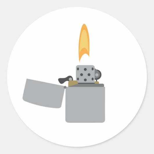 Lichter Ronde Sticker (Voorkant)