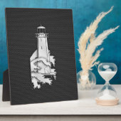 Lichter voor chroomstijl op koolstofvezel fotoplaat (Zijkant)