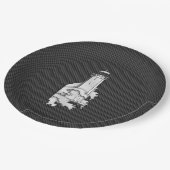 Lichter voor chroomstijl op koolstofvezel papieren bordje (Gekanteld)