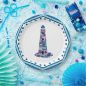 Lichter voor Waterverf van papieren Bord met rand (Feest)