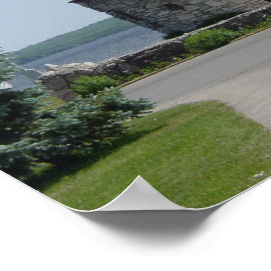 Lichter vuurtoren van het park Lakeside Poster (Hoek)