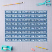 Lichtere Blauwe Been Inleg Bloem Decoupage Tissuepapier (Craft)