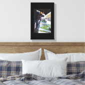 Lichtere kant van Lavender Street, Singapore Canvas Afdruk (Insitu (Slaapkamer))