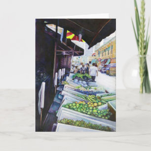 Lichtere kant van Lavender Street Singapore Groet Kaart