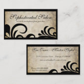 Lichtere moderne, geavanceerde ontwerper Salon Visitekaartje (Voorkant / Achterkant)