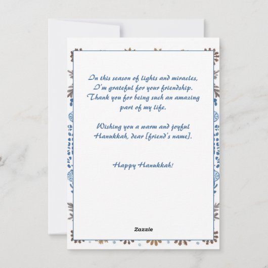 Lichtfeest Feestdagenkaart (Achterkant)