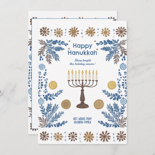 Lichtfeest Feestdagenkaart (Voorkant / Achterkant)