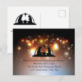 Lichtfeest Kerststal - Kerstkaart Feestdagenkaart (Voorkant / Achterkant)