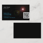 Lichtflessen QR-Visitekaartje Visitekaartje (Voorkant / Achterkant)