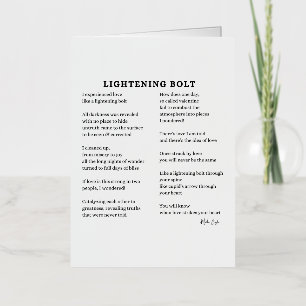 Lichtflits liefdesgedicht poëzie folie wenskaart